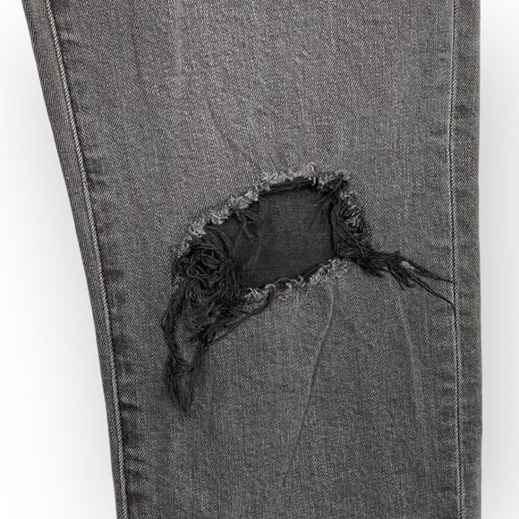 Joe's The Lara Mid Rise Cigarette Ankle Jeans Women Size 30 Black Distressed - Picture 6 of 14